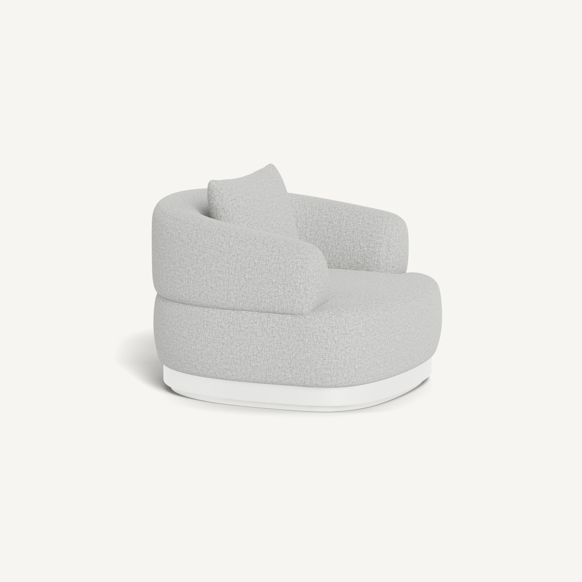 Harbour Amalfi Lounge Chair - Aluminum White / Copacabana Sand