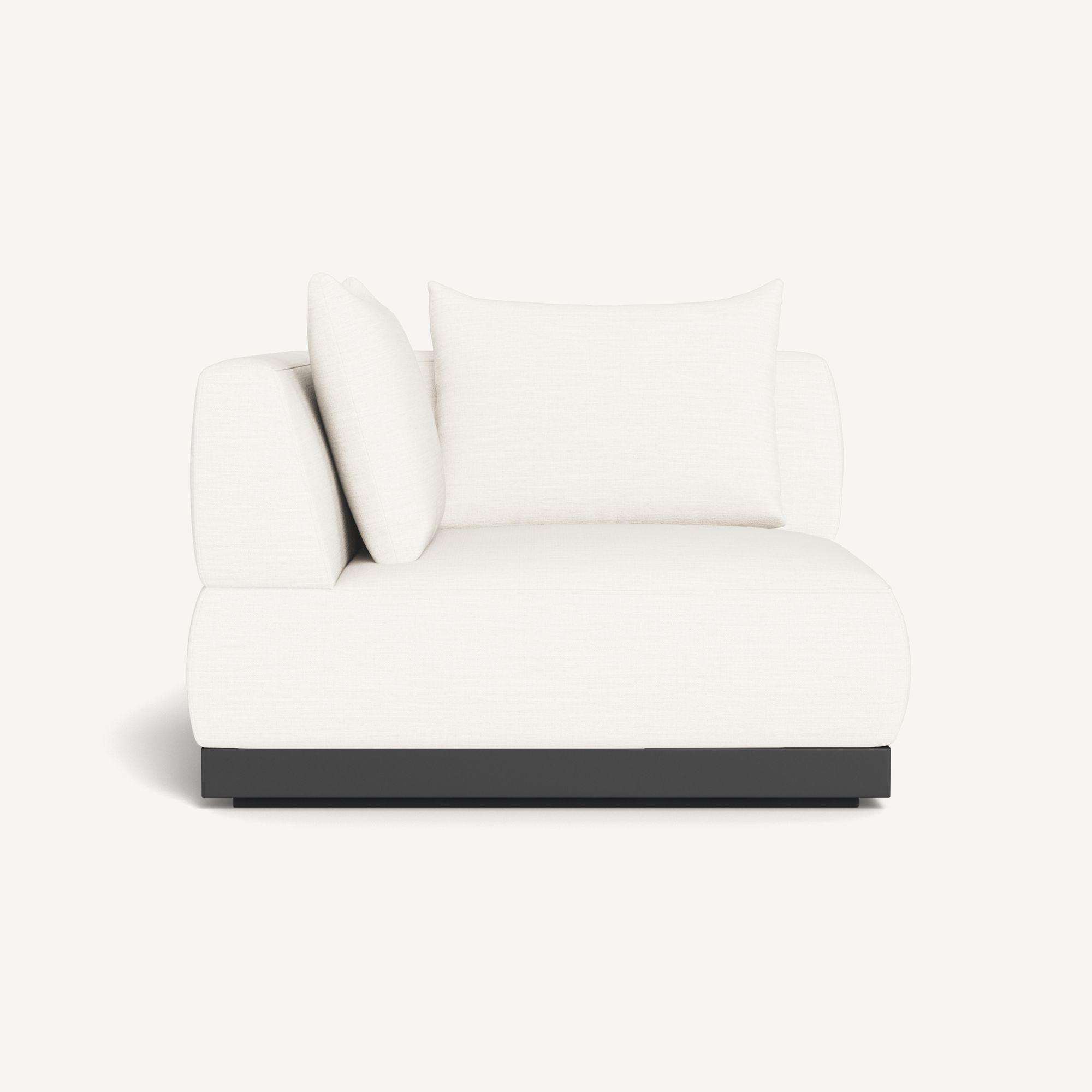 Harbour Amalfi Corner - Aluminum Asteroid / Panama Blanco
