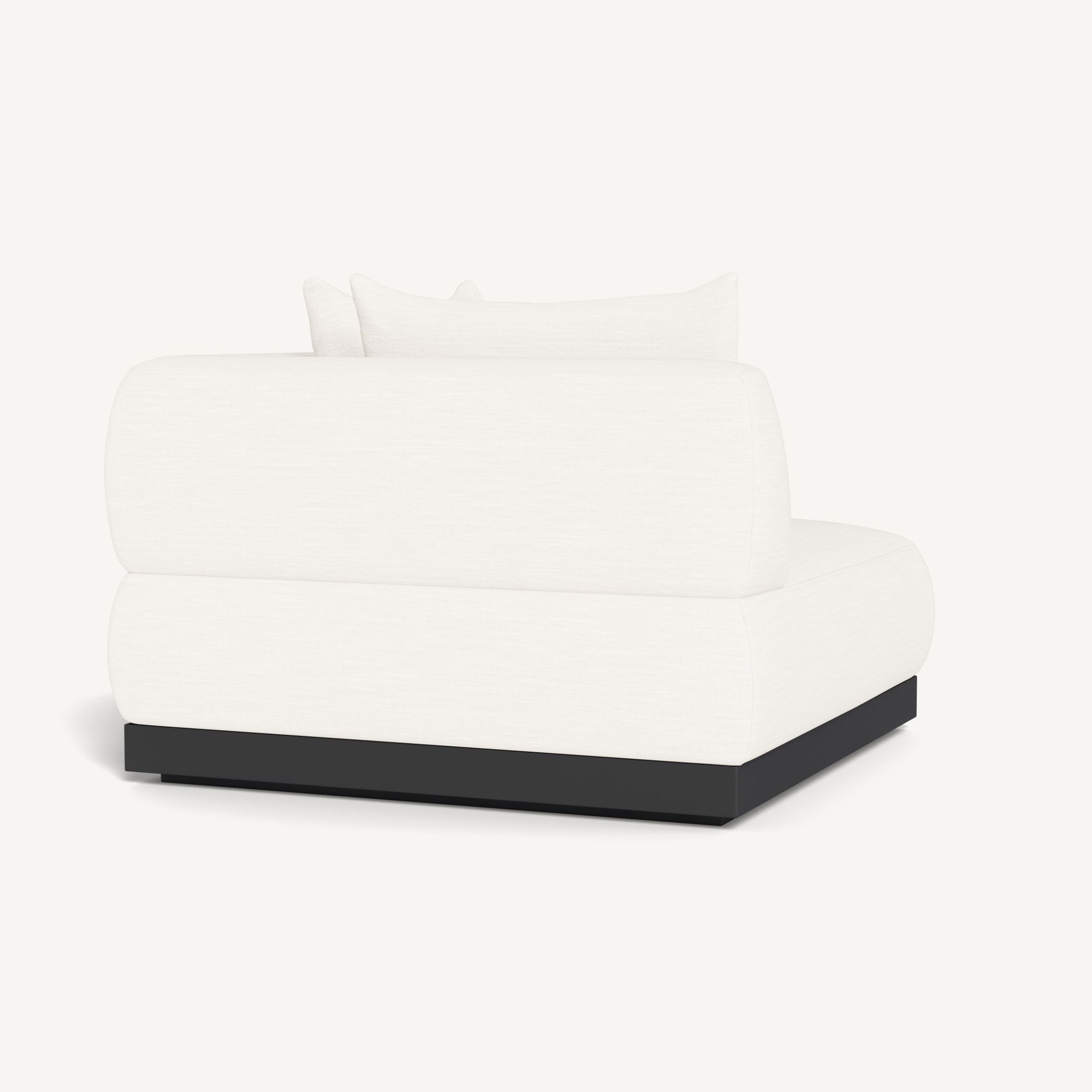 Harbour Amalfi Corner - Aluminum Asteroid / Panama Blanco