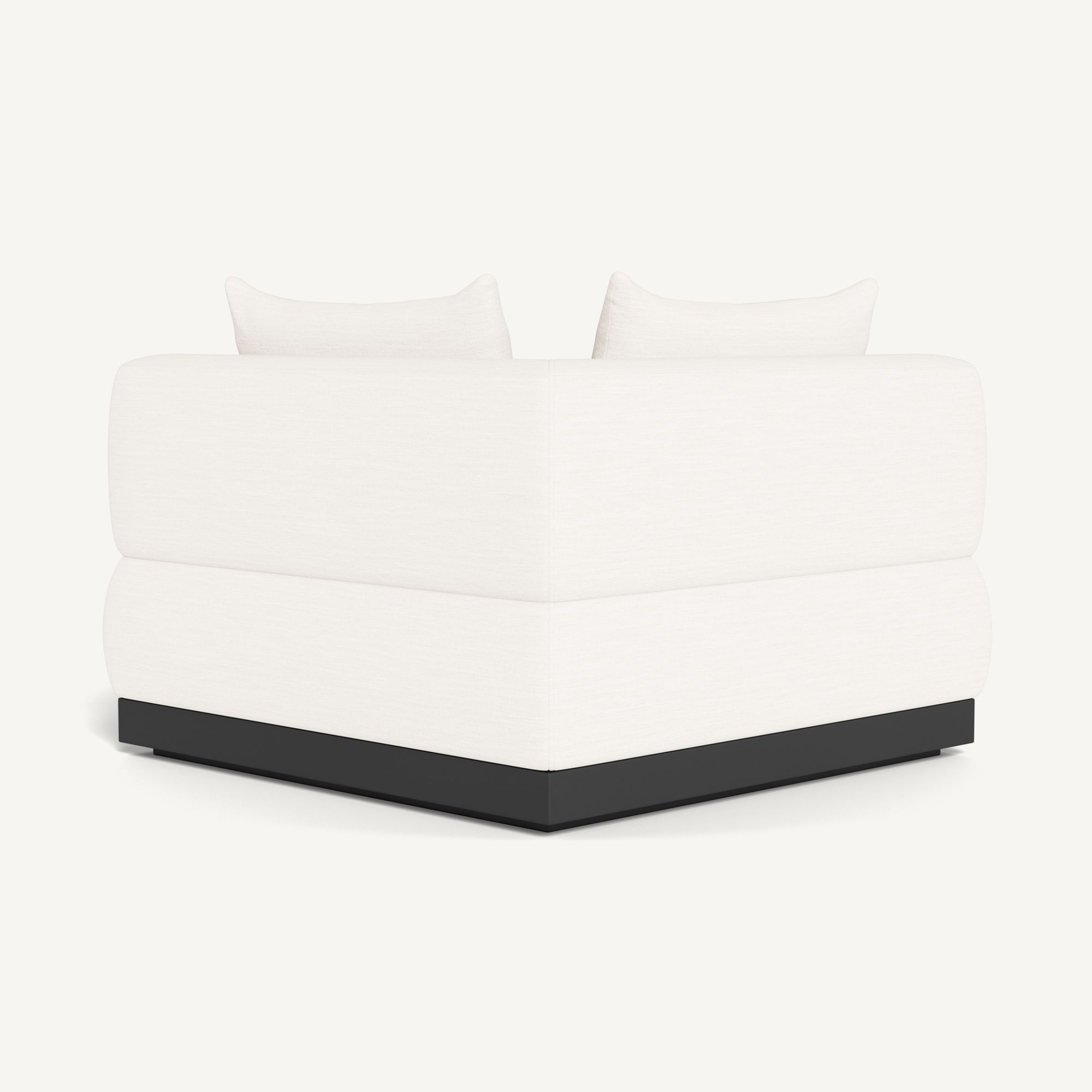 Harbour Amalfi Corner - Aluminum Asteroid / Panama Blanco