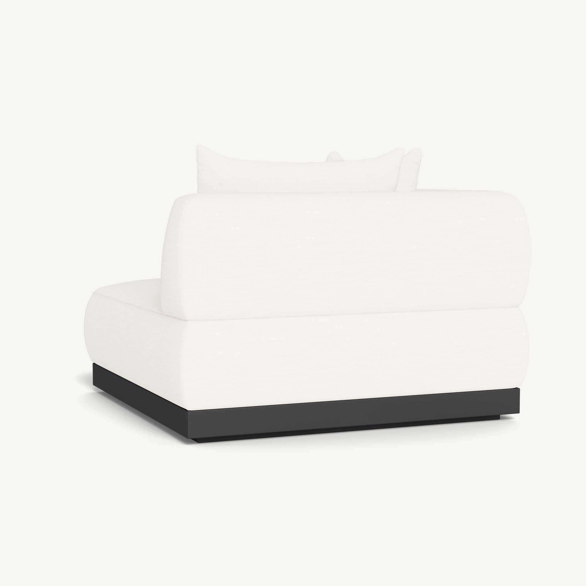 Harbour Amalfi Corner - Aluminum Asteroid / Panama Blanco