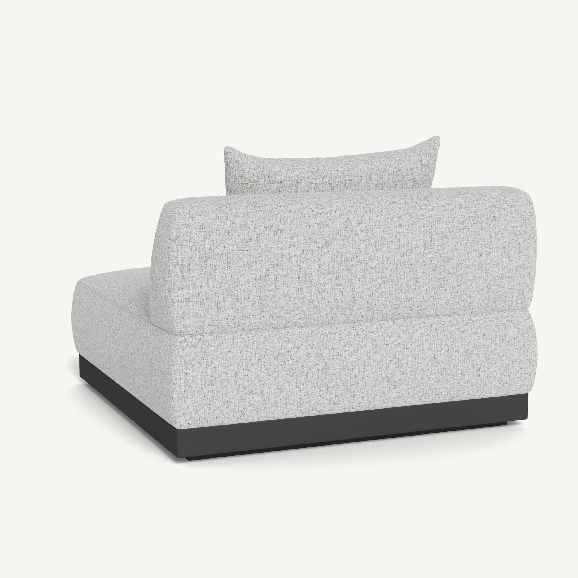 Harbour Amalfi Armless Single - Aluminum Asteroid / Copacabana Sand