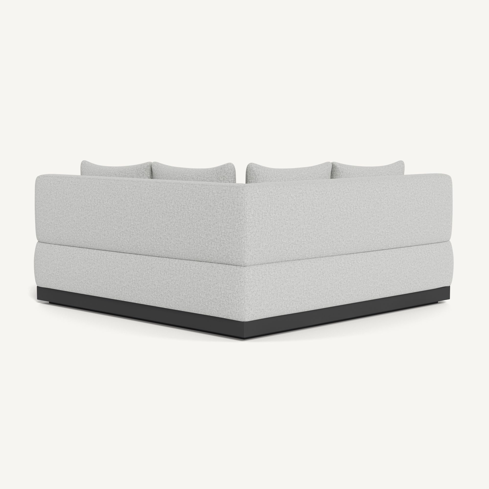 Harbour Amalfi Curved Corner - Aluminum Asteroid / Copacabana Sand