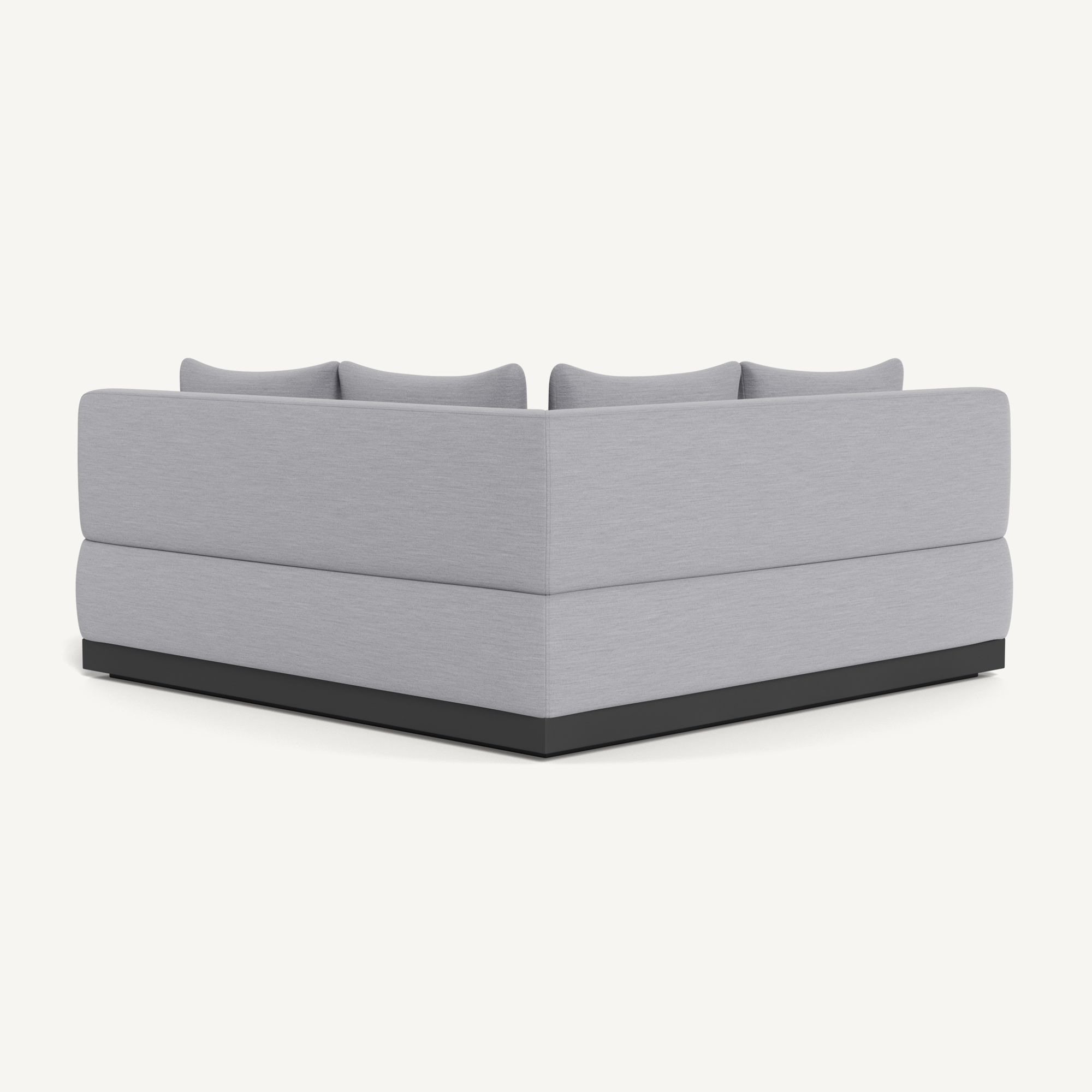Harbour Amalfi Curved Corner - Aluminum Asteroid / Panama Cloud