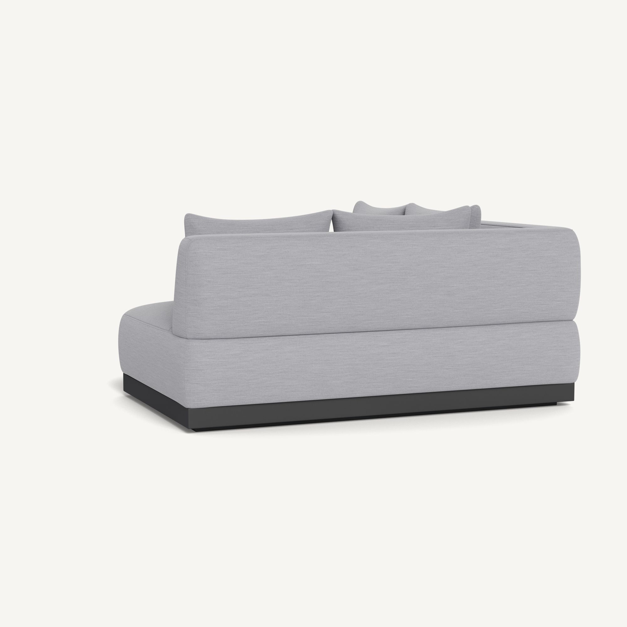 Harbour Amalfi Curved Corner - Aluminum Asteroid / Panama Cloud