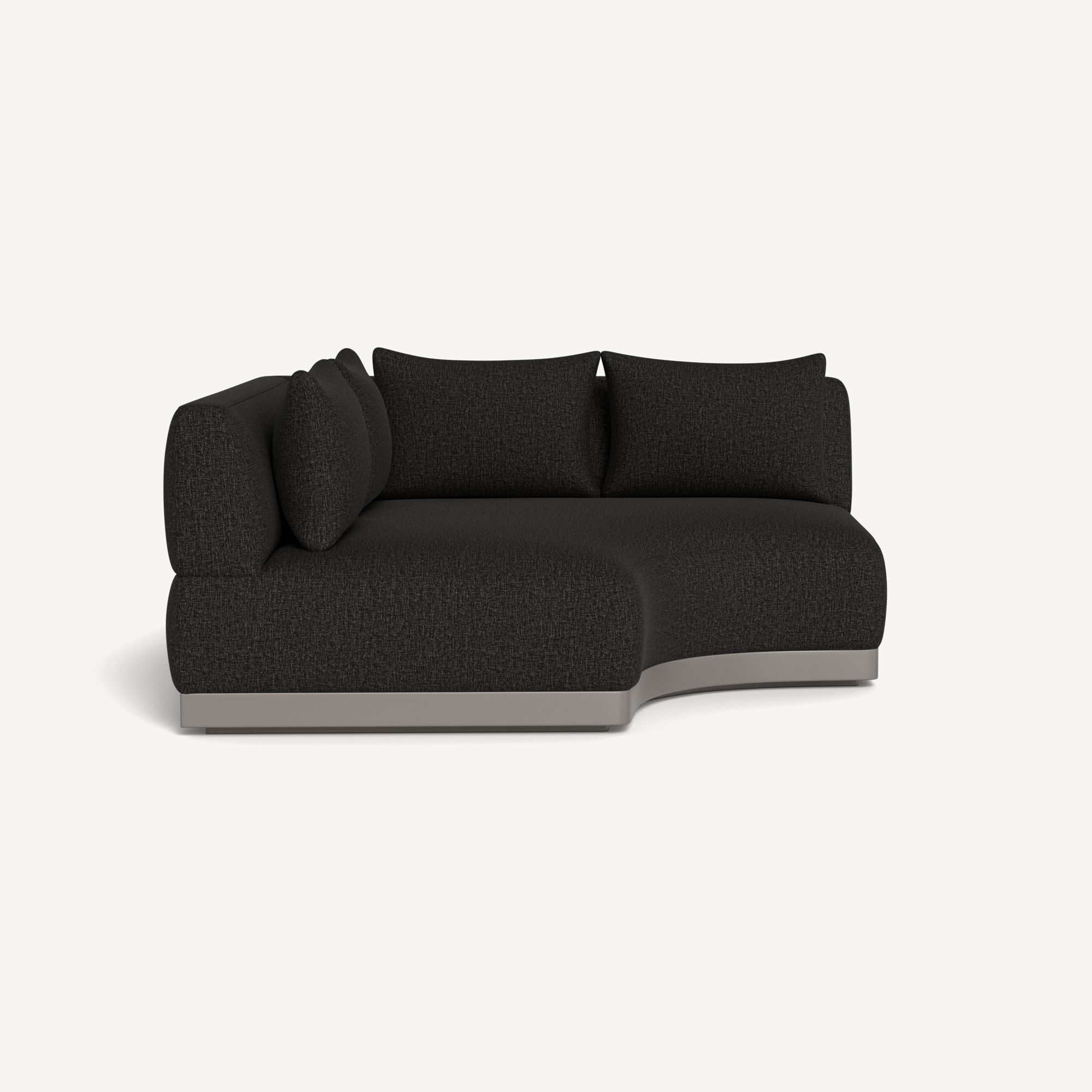 Harbour Amalfi Curved Corner - Aluminum Taupe / Copacabana Midnight