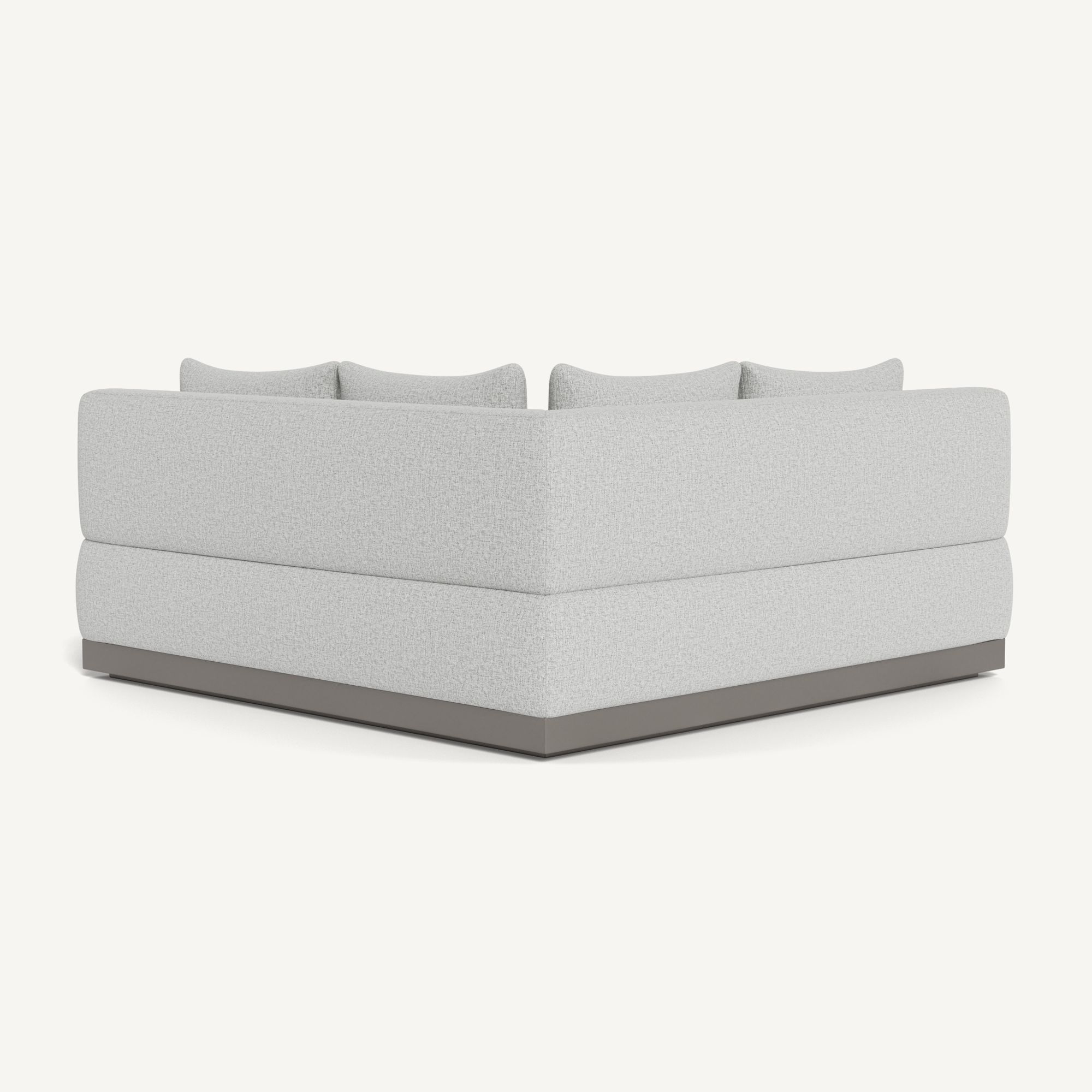 Harbour Amalfi Curved Corner - Aluminum Taupe / Copacabana Sand
