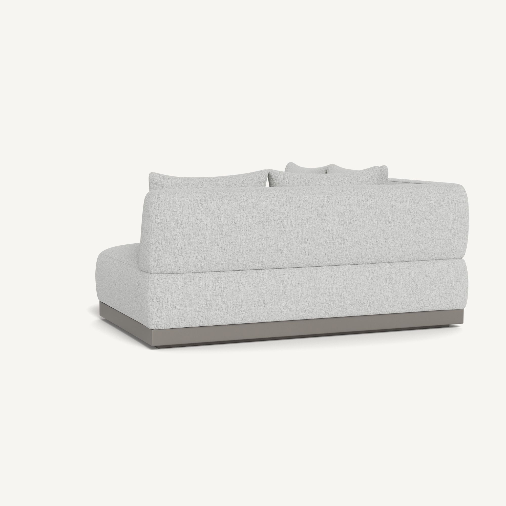 Harbour Amalfi Curved Corner - Aluminum Taupe / Copacabana Sand