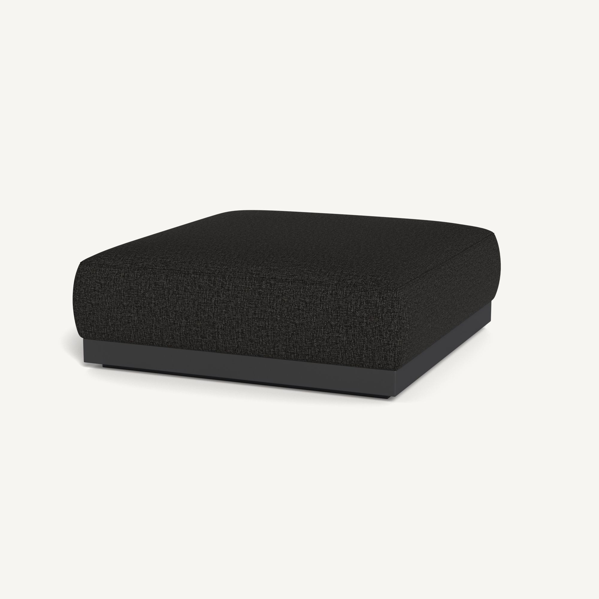 Harbour Amalfi Ottoman - Aluminum Asteroid, Copacabana Midnight