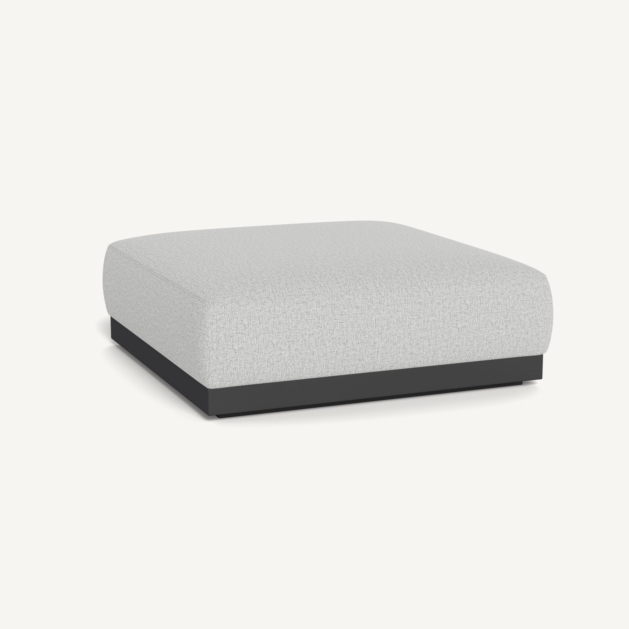Harbour Amalfi Ottoman - Aluminum Asteroid / Copacabana Sand