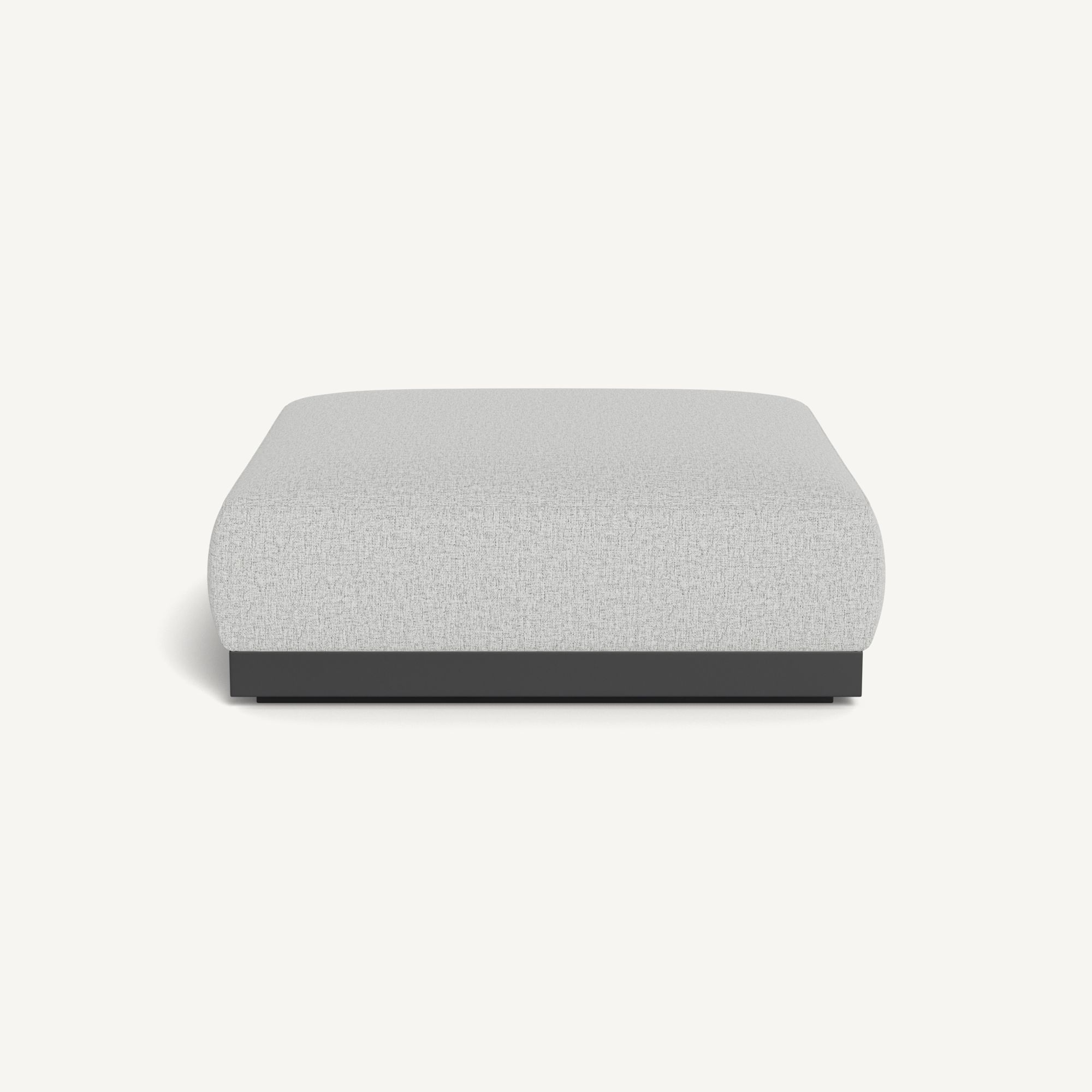 Harbour Amalfi Ottoman - Aluminum Asteroid / Copacabana Sand