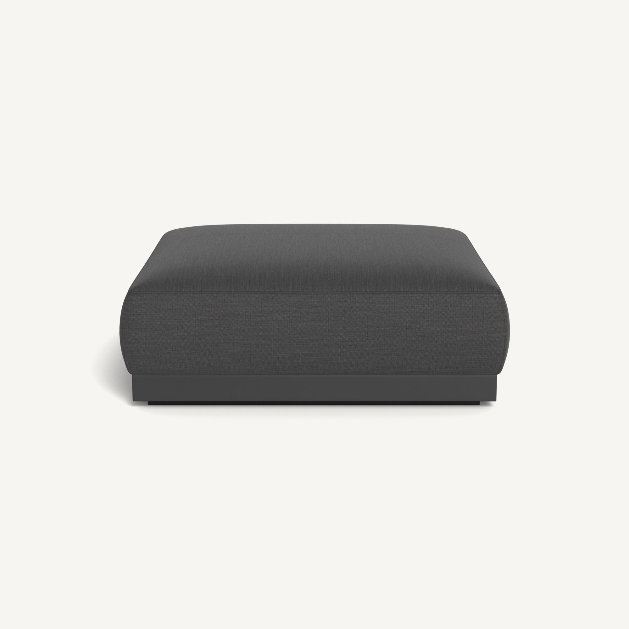 Harbour Amalfi Ottoman - Aluminum Asteroid / Panama Grafito