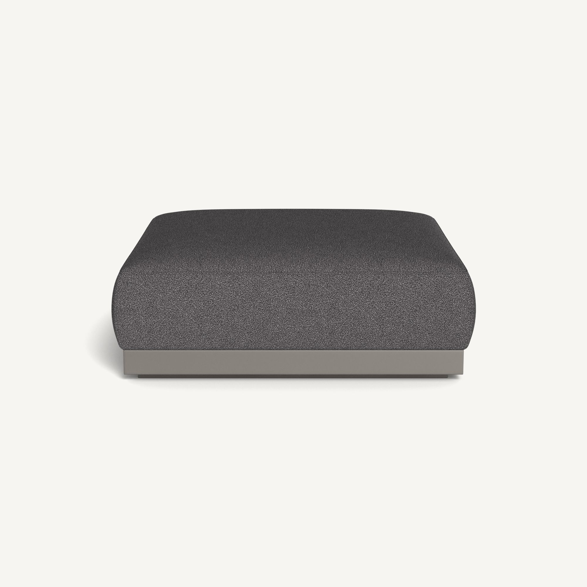 Harbour Amalfi Ottoman - Aluminum Taupe / Riviera Slate