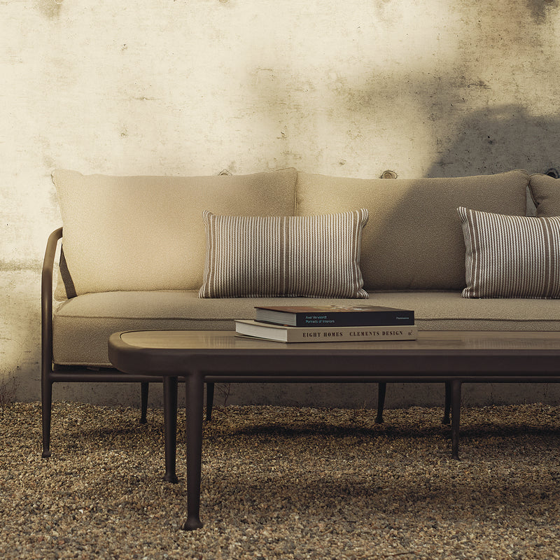 Harbour Andre 2 Seat Sofa - Aluminum Asteroid / Copacabana Sand