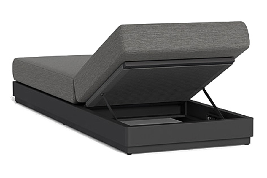 Harbour Antigua Sun Lounge - Aluminum Taupe, Copacabana Sand