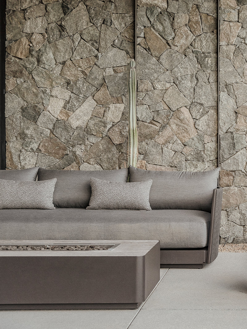 Harbour Antigua 3 Seat Sofa - Aluminum Asteroid / Copacabana Midnight / Rope Dark Gray