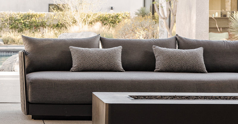 Harbour Antigua 3 Seat Sofa - Aluminum Asteroid / Copacabana Midnight / Rope Dark Gray