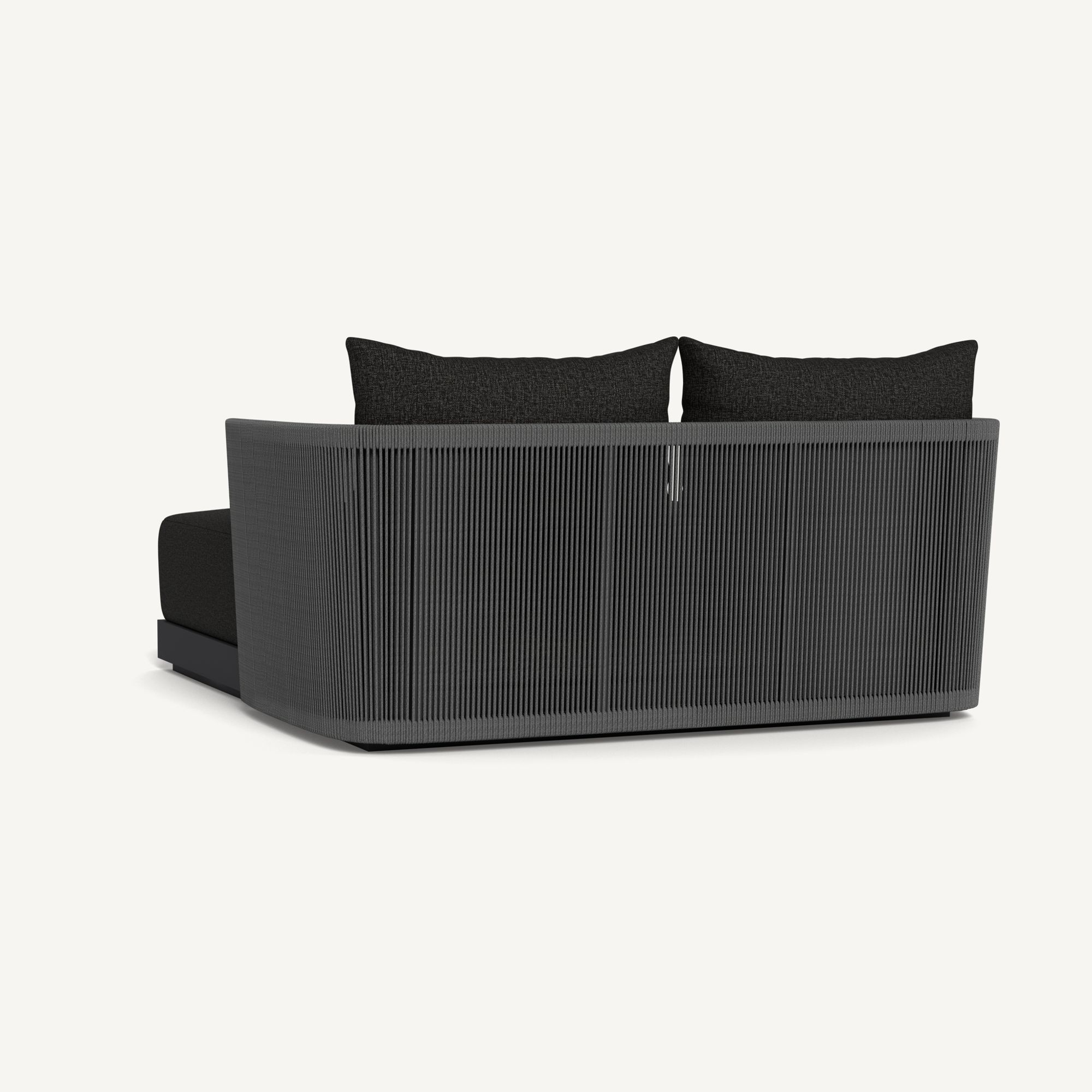 Harbour Antigua Daybed - Aluminum Asteroid, Copacabana Midnight, Rope Dark Gray
