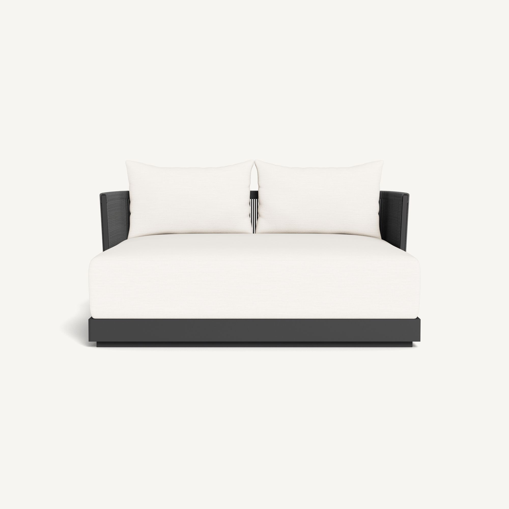 Harbour Antigua Daybed - Aluminum Asteroid / Panama Blanco / Rope Dark Gray
