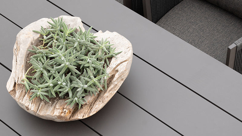 Harbour Antigua Daybed - Aluminum Asteroid / Panama Grafito / Rope Dark Gray