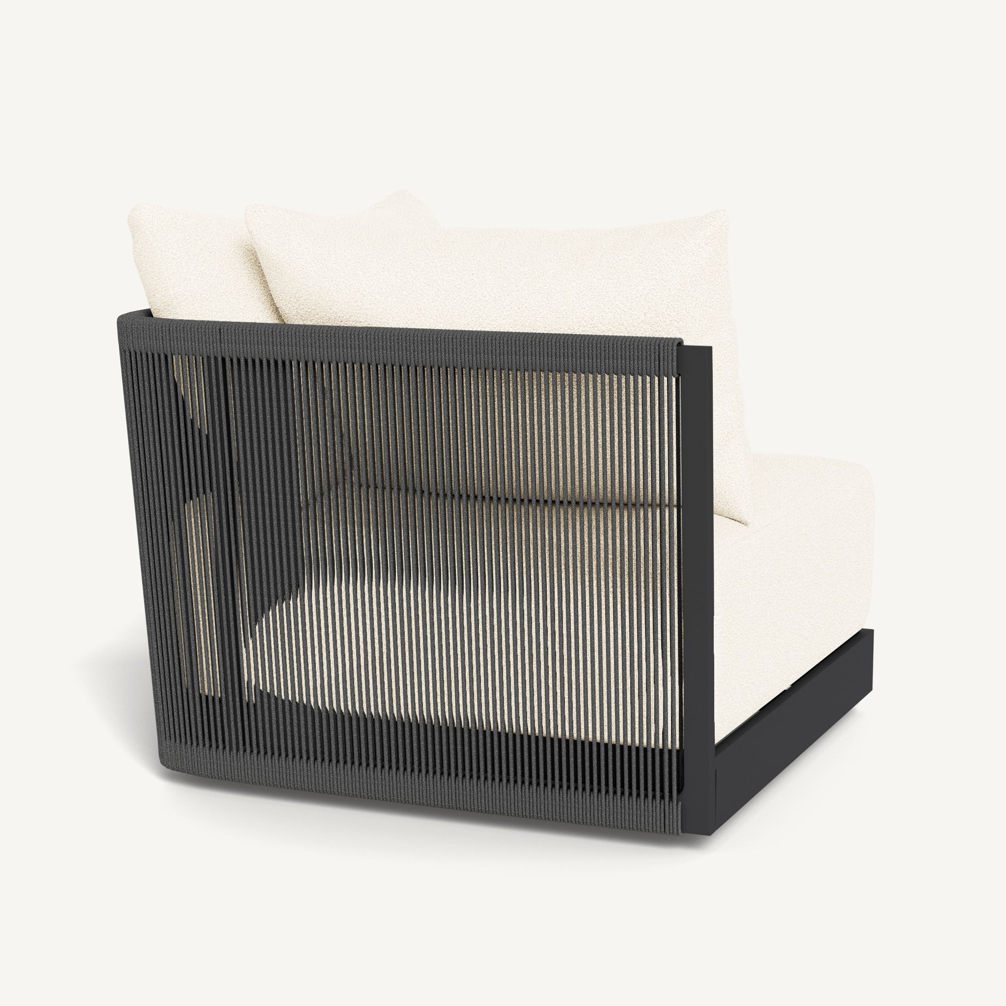 Harbour Antigua Corner - Aluminum Asteroid / Riviera Ivory / Rope Dark Gray