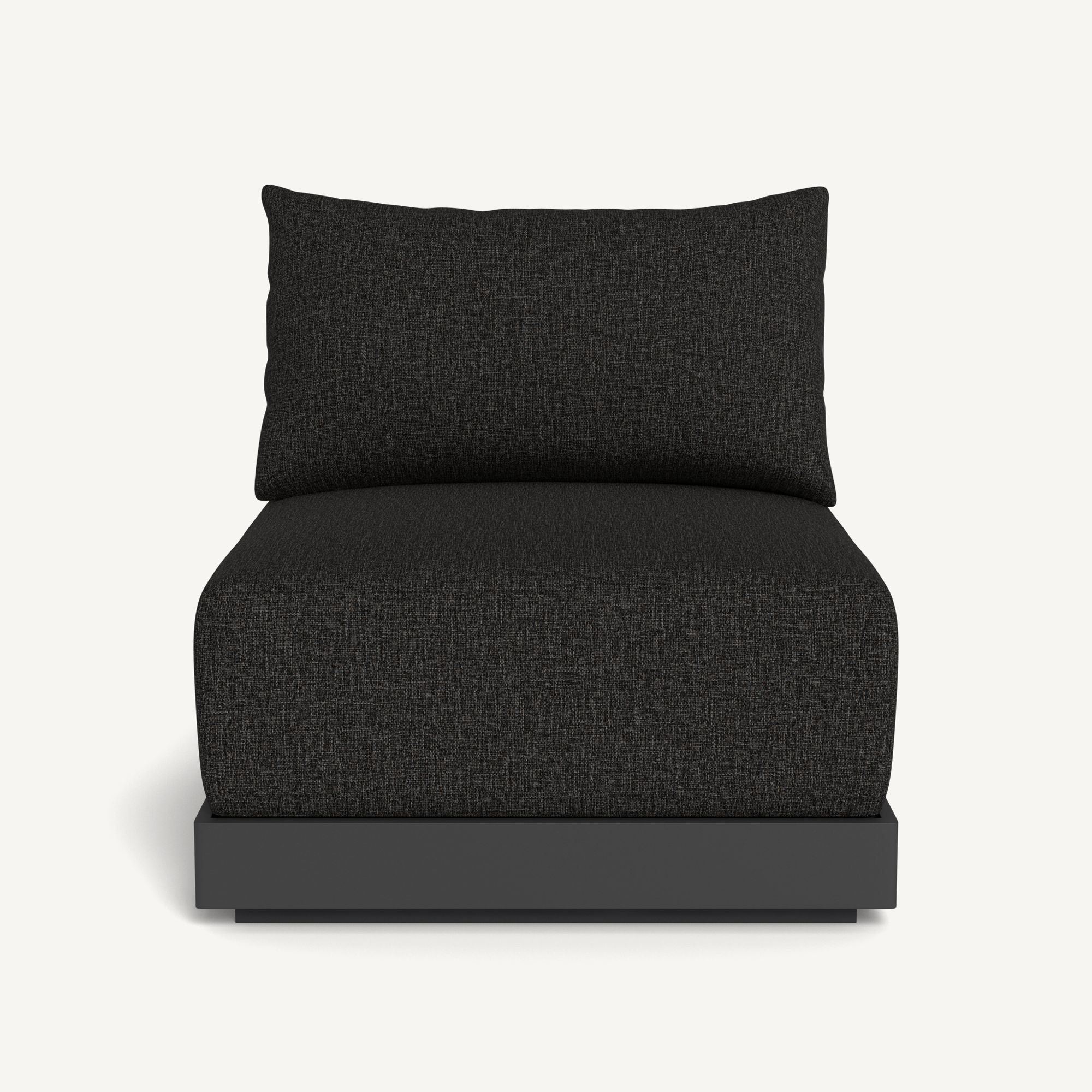 Harbour Antigua Armless Single - Aluminum Asteroid / Copacabana Midnight / Rope Dark Gray