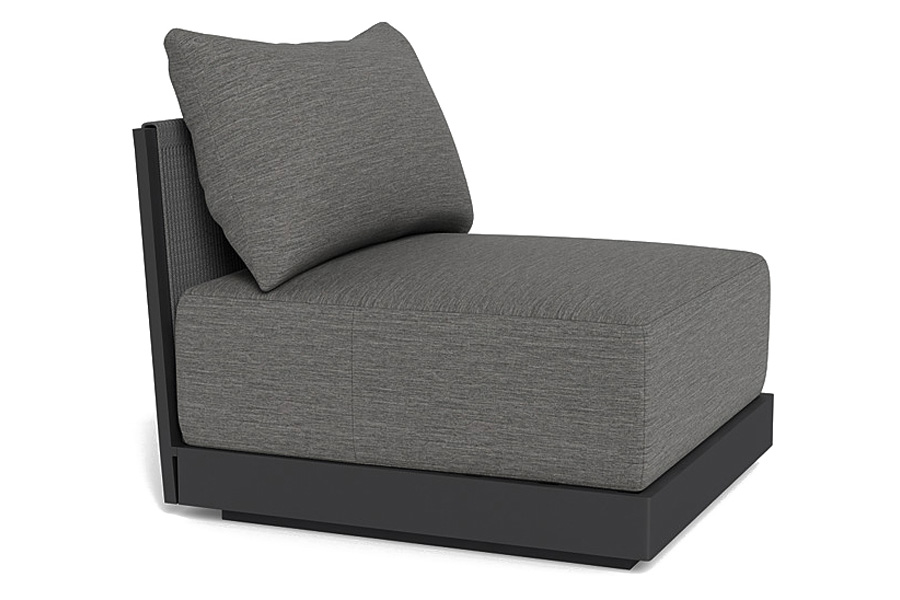 Harbour Antigua Armless Single - Aluminum Asteroid, Riviera Slate