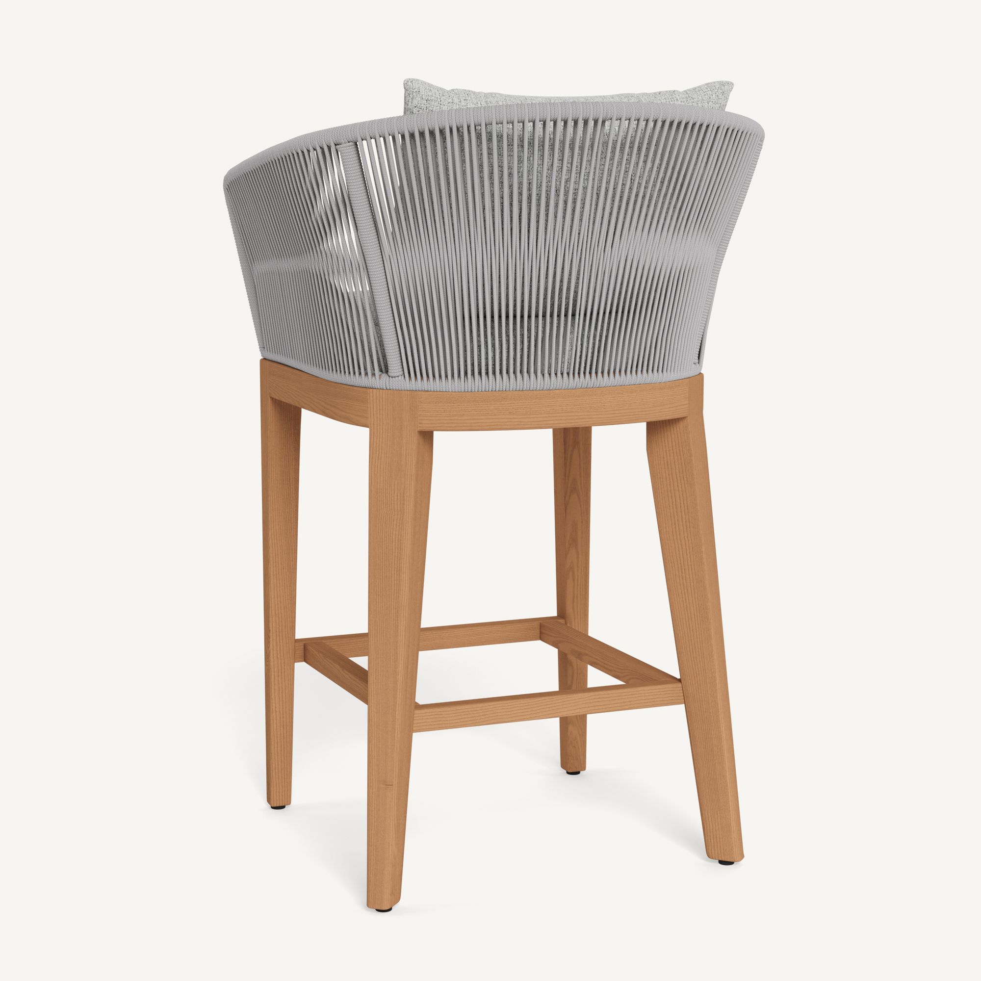 Harbour Avalon Bar Stool - Teak Natural, Copacabana Sand