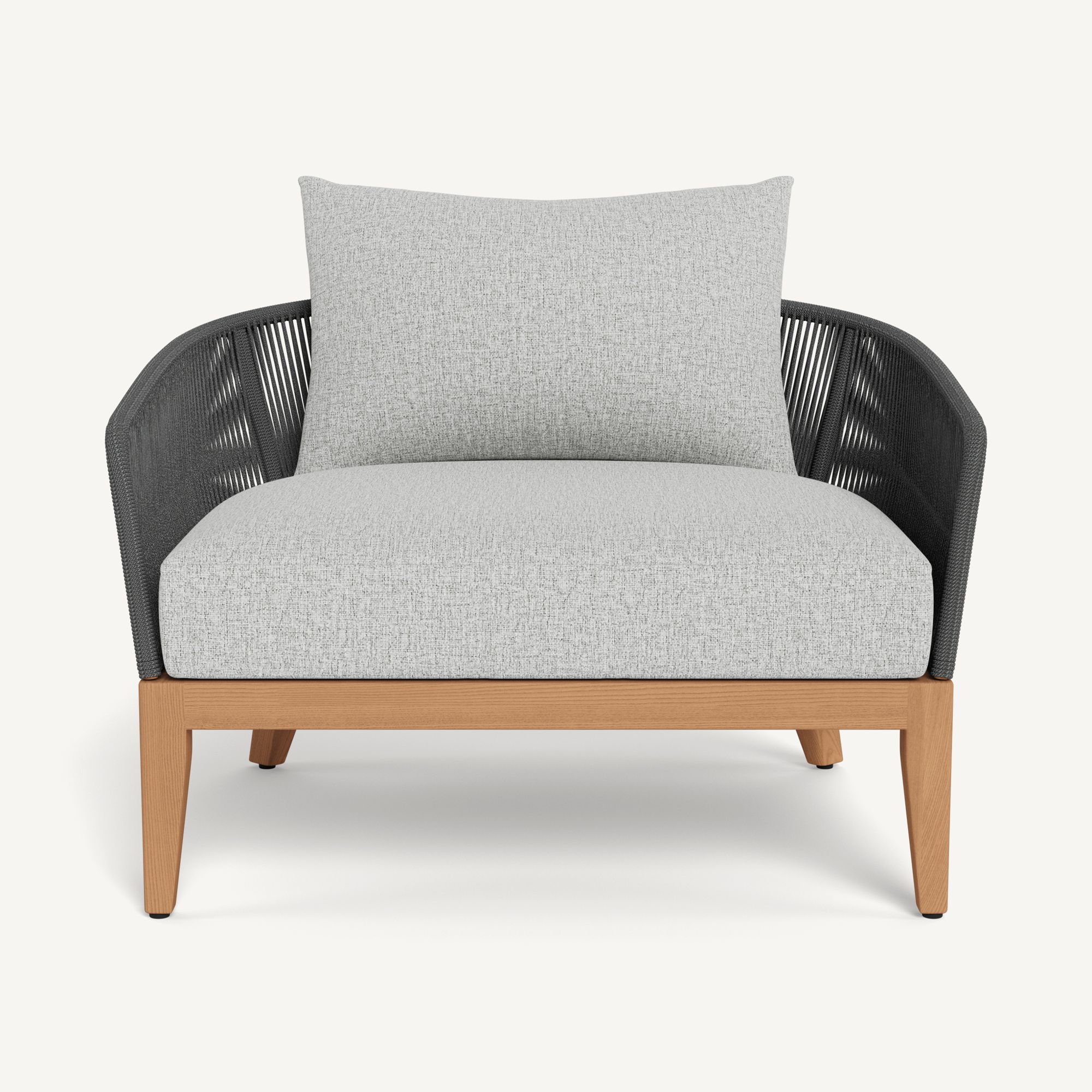 Harbour Avalon Lounge Chair - Teak Natural / Copacabana Sand / Rope Dark Gray