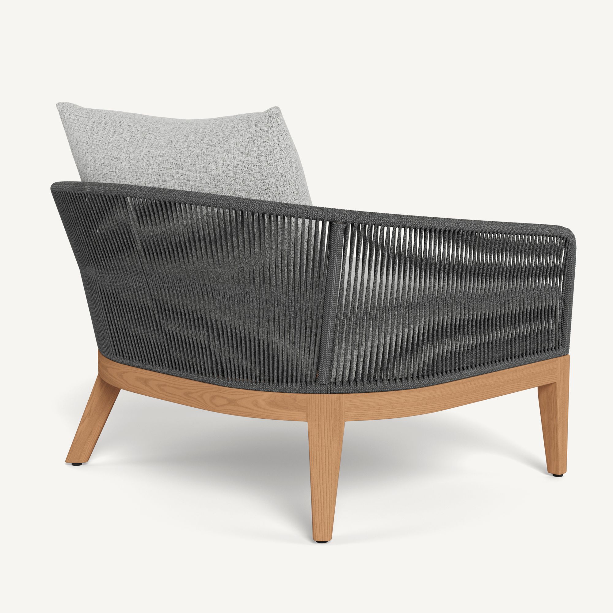 Harbour Avalon Lounge Chair - Teak Natural / Copacabana Sand / Rope Dark Gray