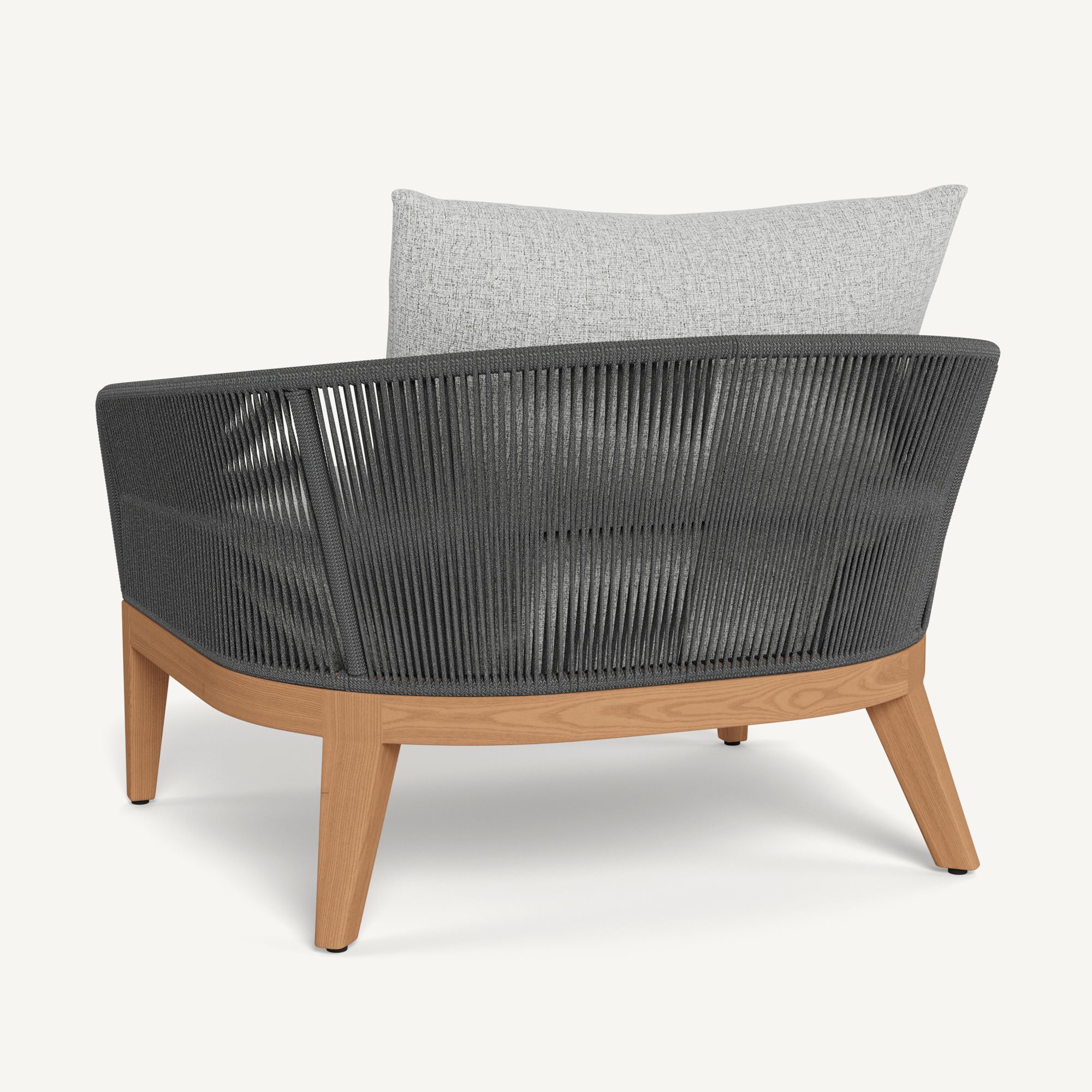 Harbour Avalon Lounge Chair - Teak Natural / Copacabana Sand / Rope Dark Gray