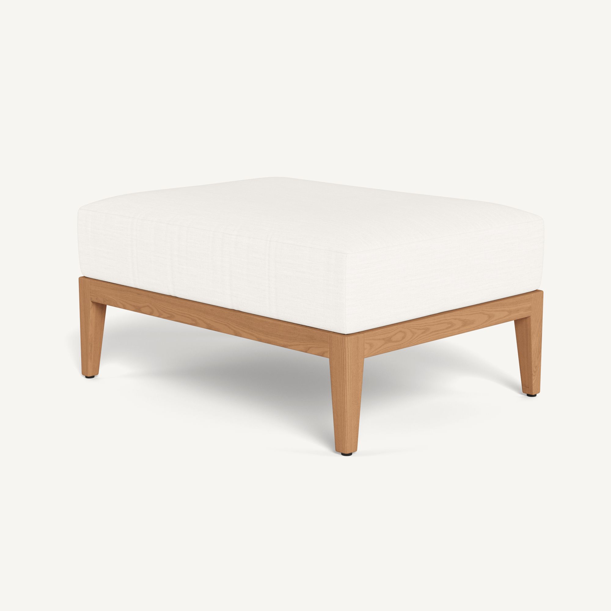 Harbour Avalon Ottoman - Teak Natural / Panama Blanco