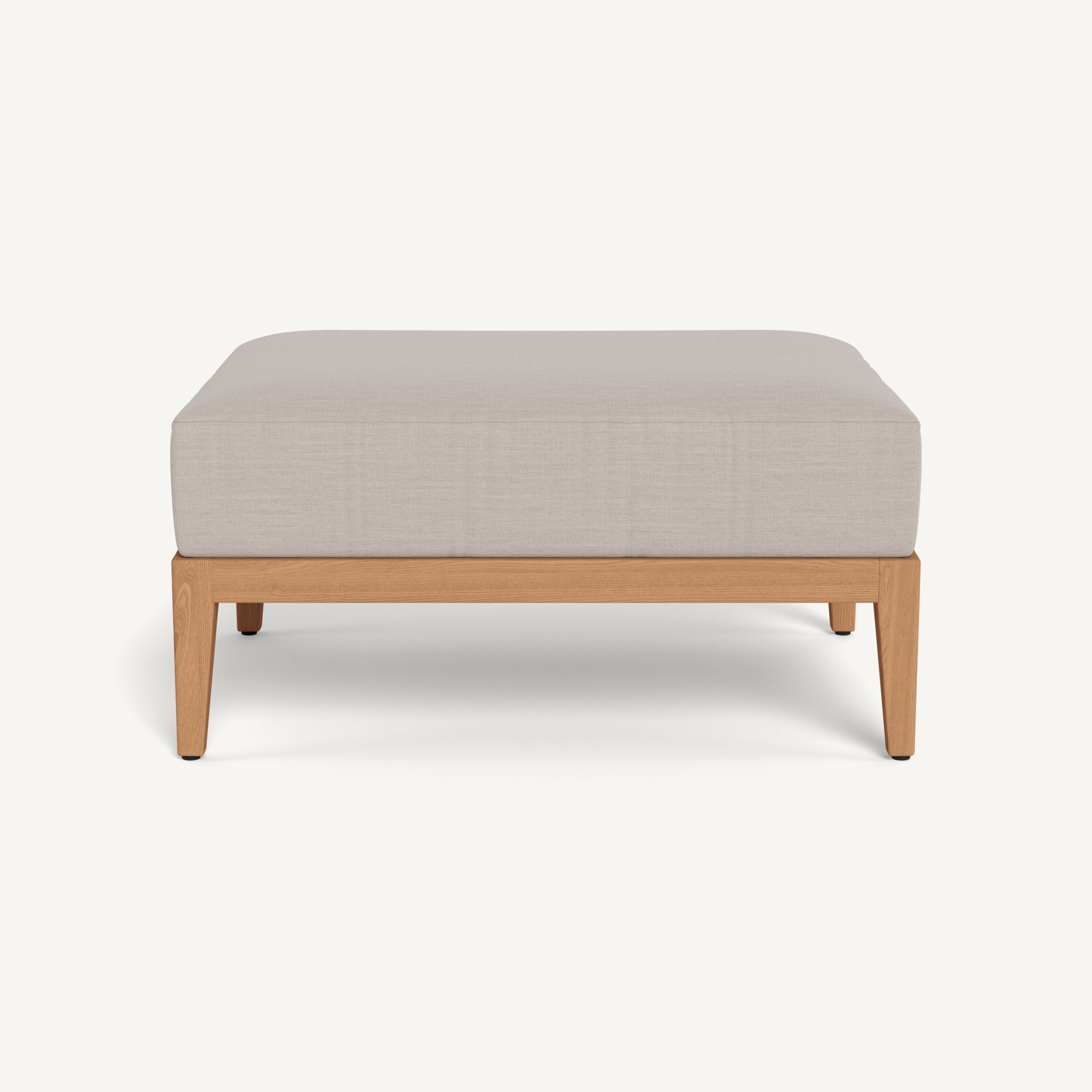 Harbour Avalon Ottoman - Teak Natural / Panama Marble