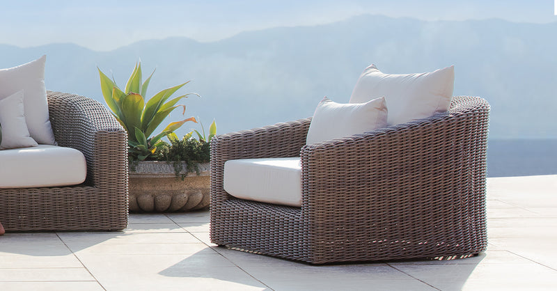 Harbour Barcelona 2 Seat Sofa - Wicker Gray / Copacabana Sand