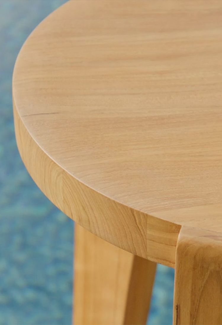 Harbour Bari Bar Stool in Teak Natural