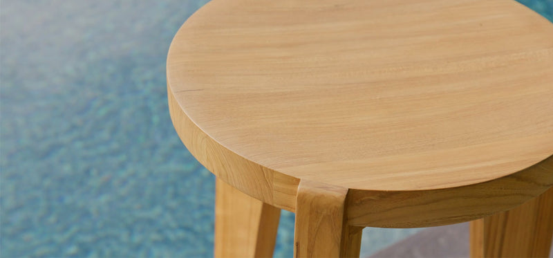 Harbour Bari Bar Stool in Teak Natural