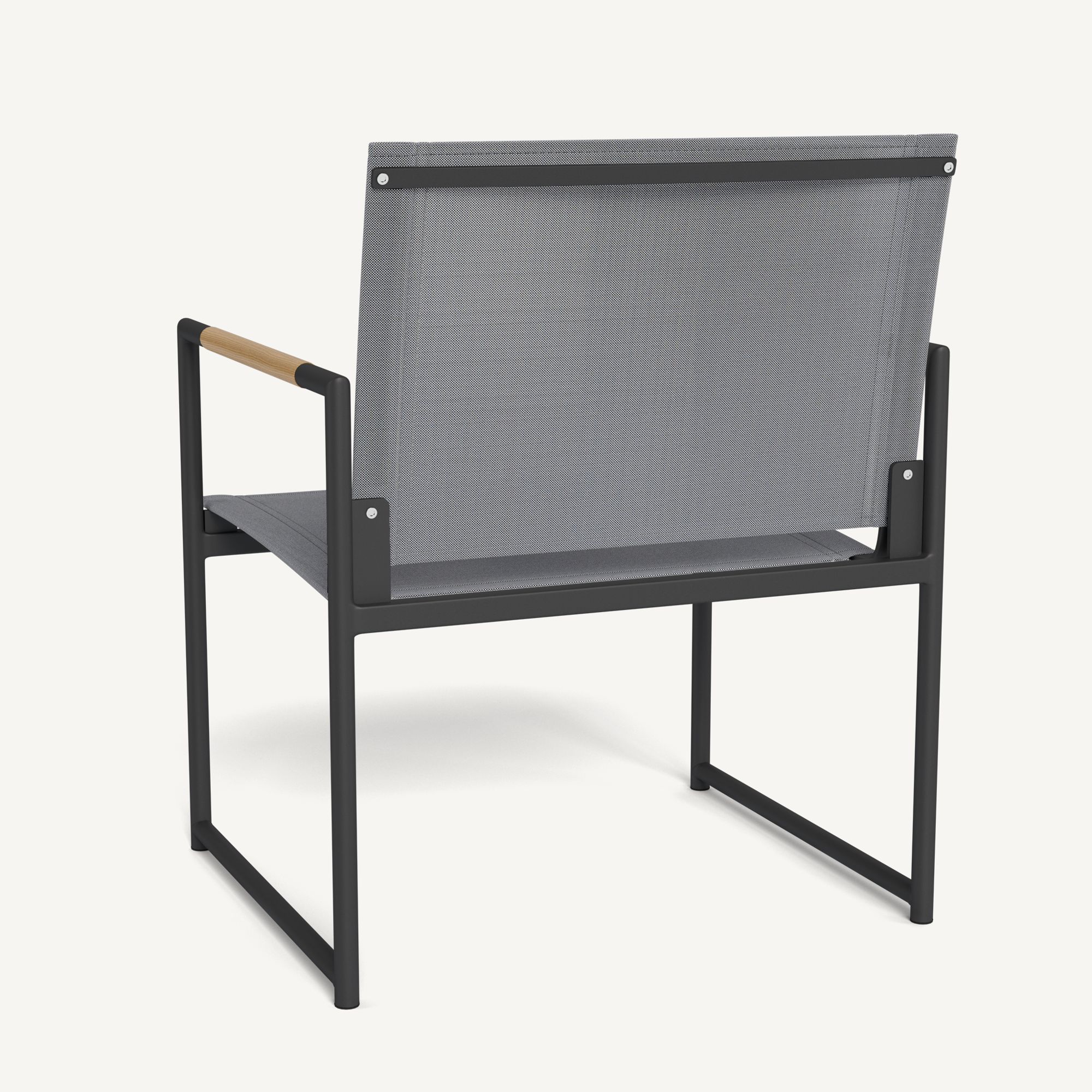 Harbour Breeze Club Chair - Aluminum Asteroid / Batyline Silver