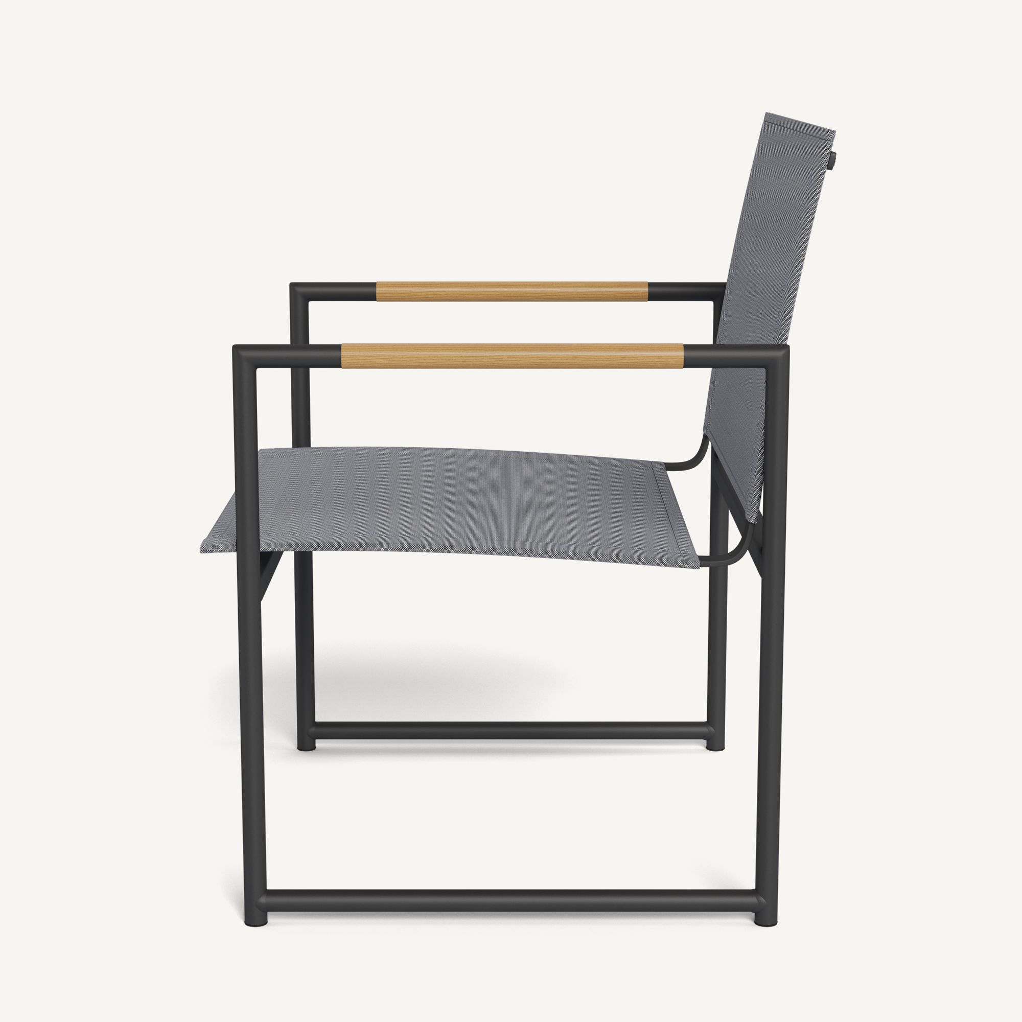 Harbour Breeze Club Chair - Aluminum Asteroid / Batyline Silver