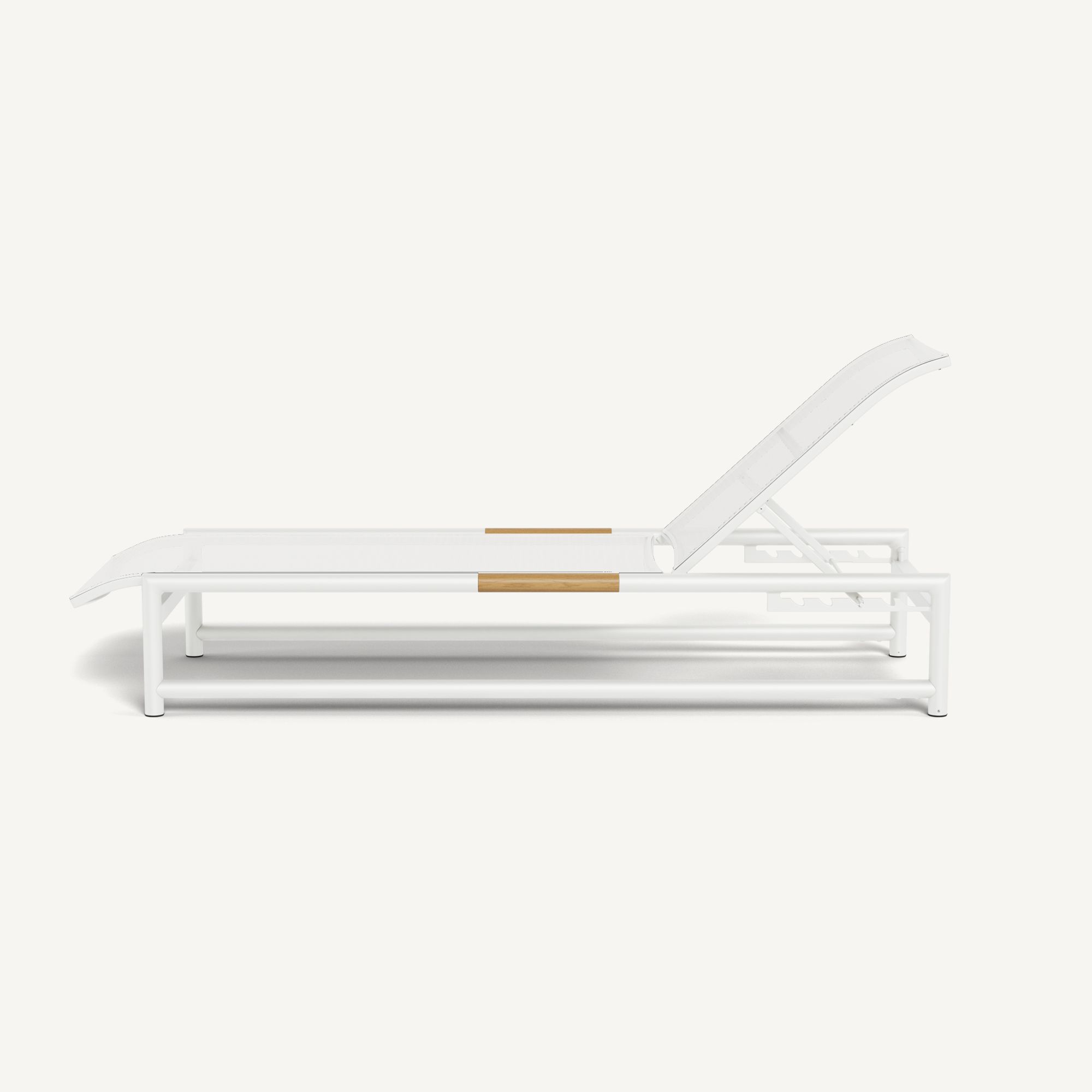 Harbour Breeze Sun Lounge - Aluminum White / Batyline White