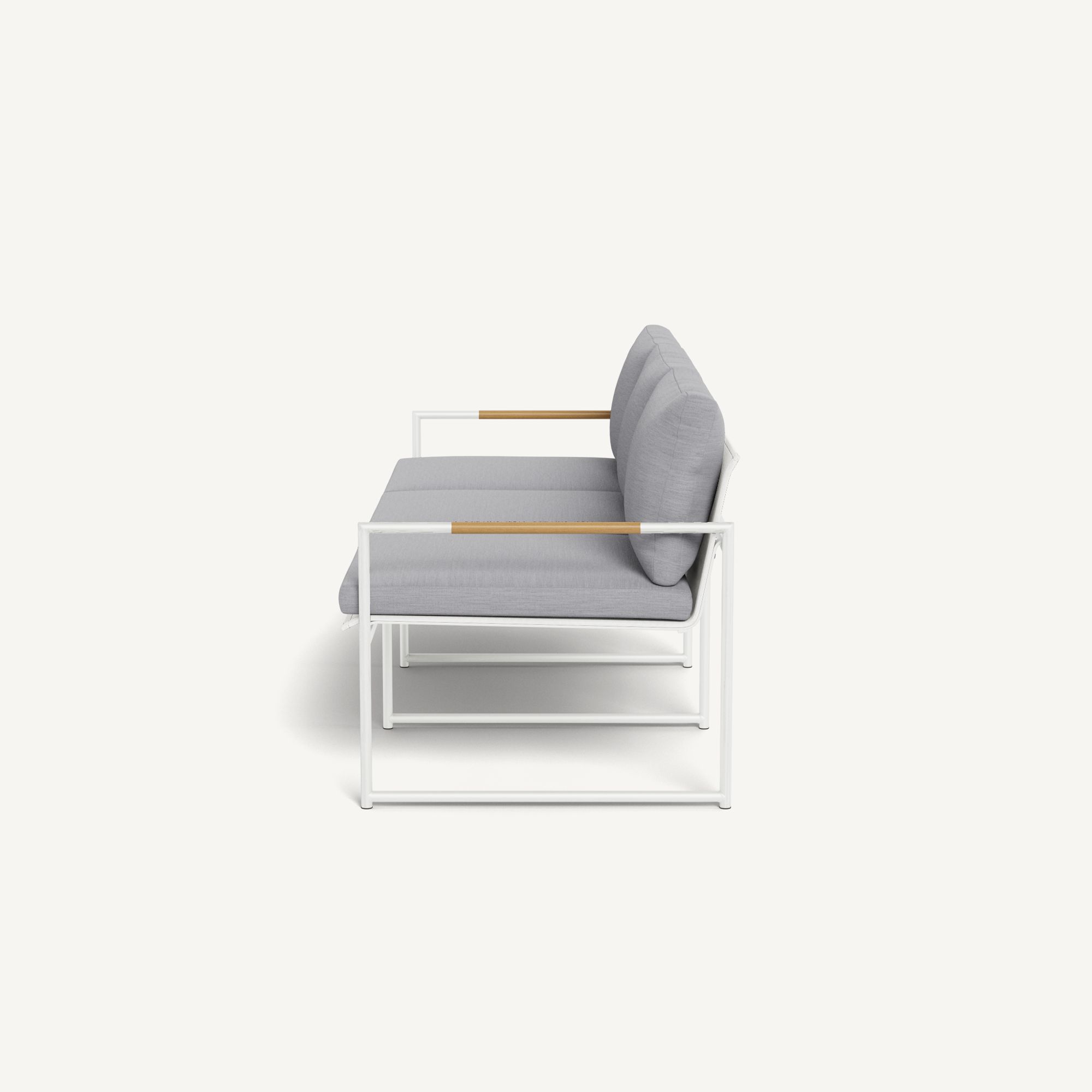 Harbour Breeze 3 Seat Sofa - Aluminum White / Panama Cloud / Batyline White