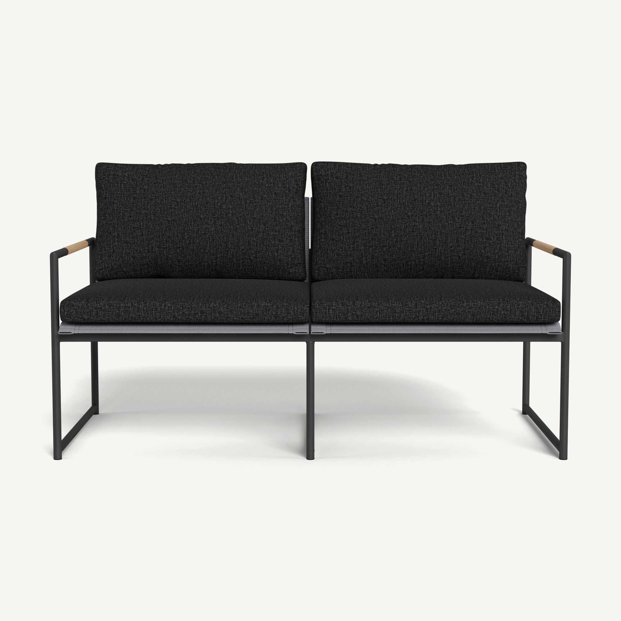 Harbour Breeze 2 Seat Sofa - Aluminum Asteroid / Copacabana Midnight / Batyline Silver