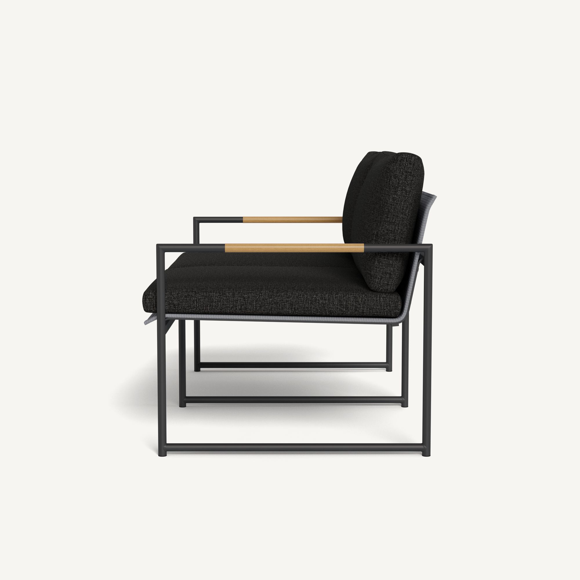 Harbour Breeze 2 Seat Sofa - Aluminum Asteroid / Copacabana Midnight / Batyline Silver