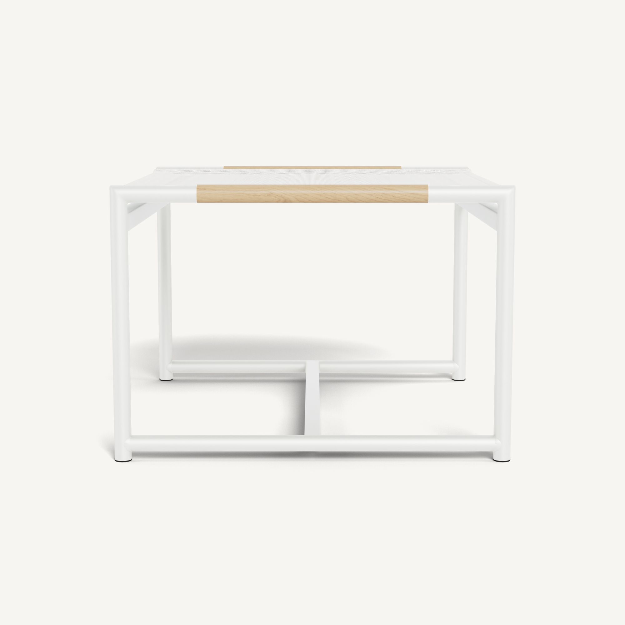 Harbour Breeze Footstool - Aluminum White / Batyline White