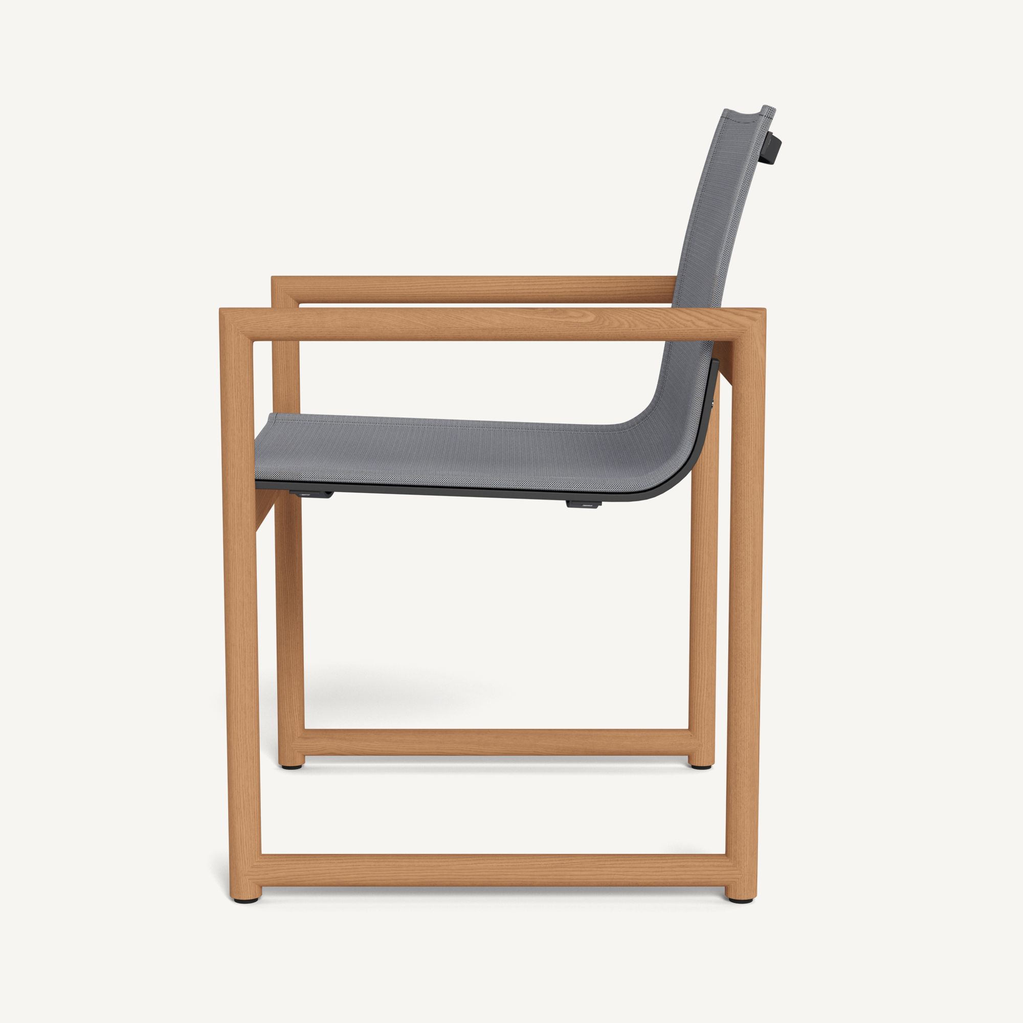 Harbour Breeze Xl Teak Dining Chair - Teak Natural / Batyline Silver