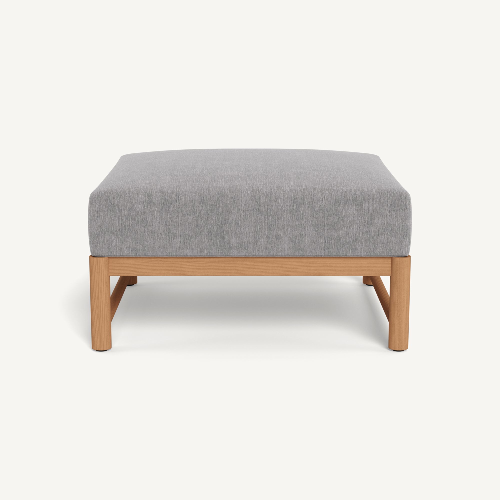 Harbour Breeze Xl Teak Ottoman - Teak Natural / Altona Dove