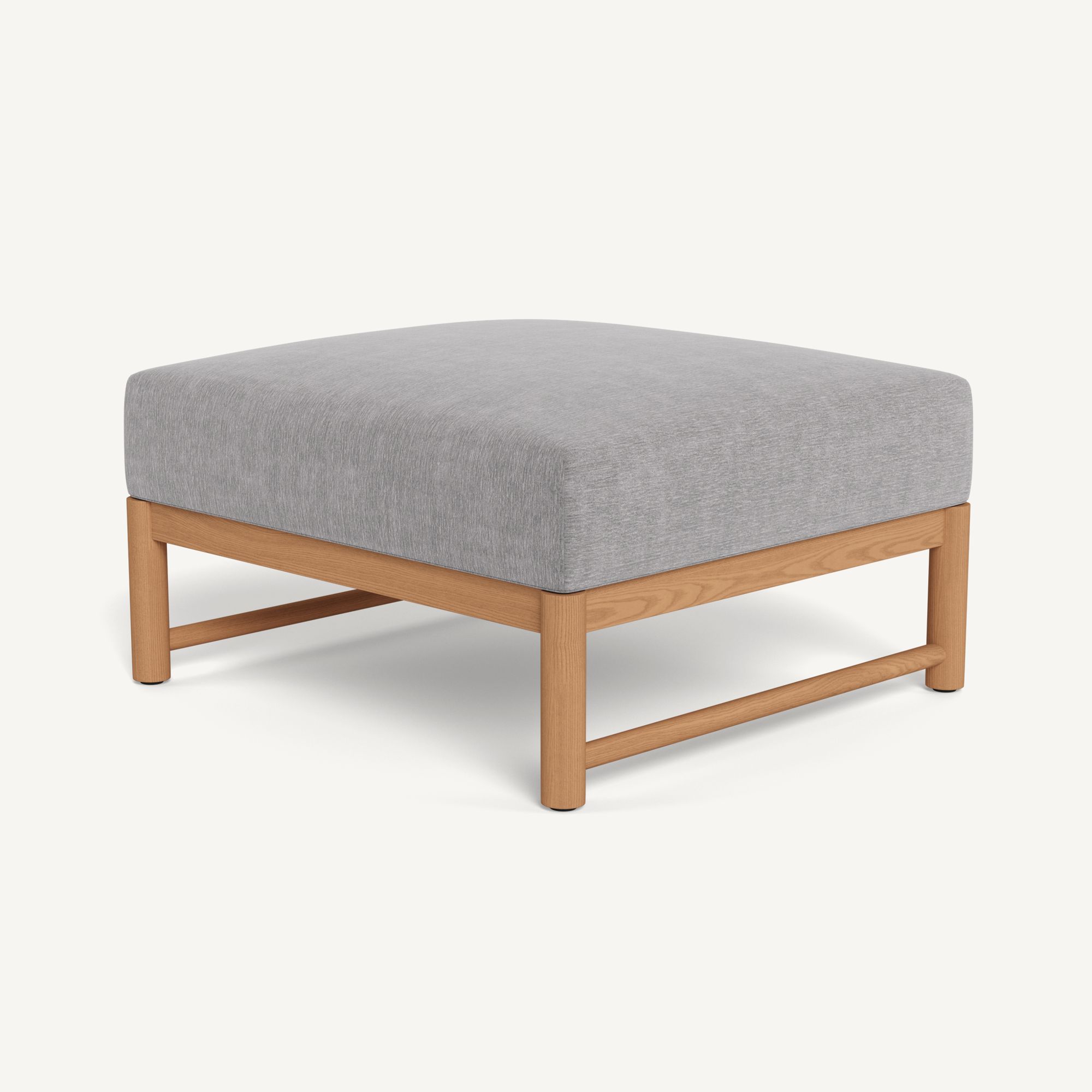 Harbour Breeze Xl Teak Ottoman - Teak Natural / Altona Dove