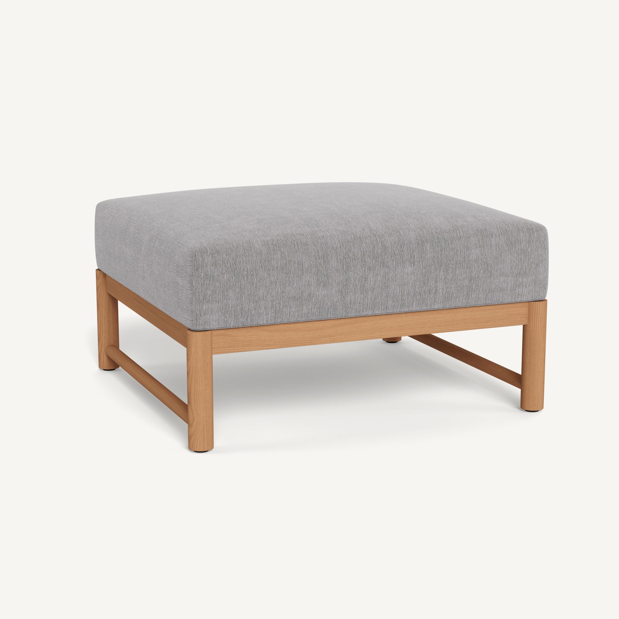 Harbour Breeze Xl Teak Ottoman - Teak Natural / Altona Dove