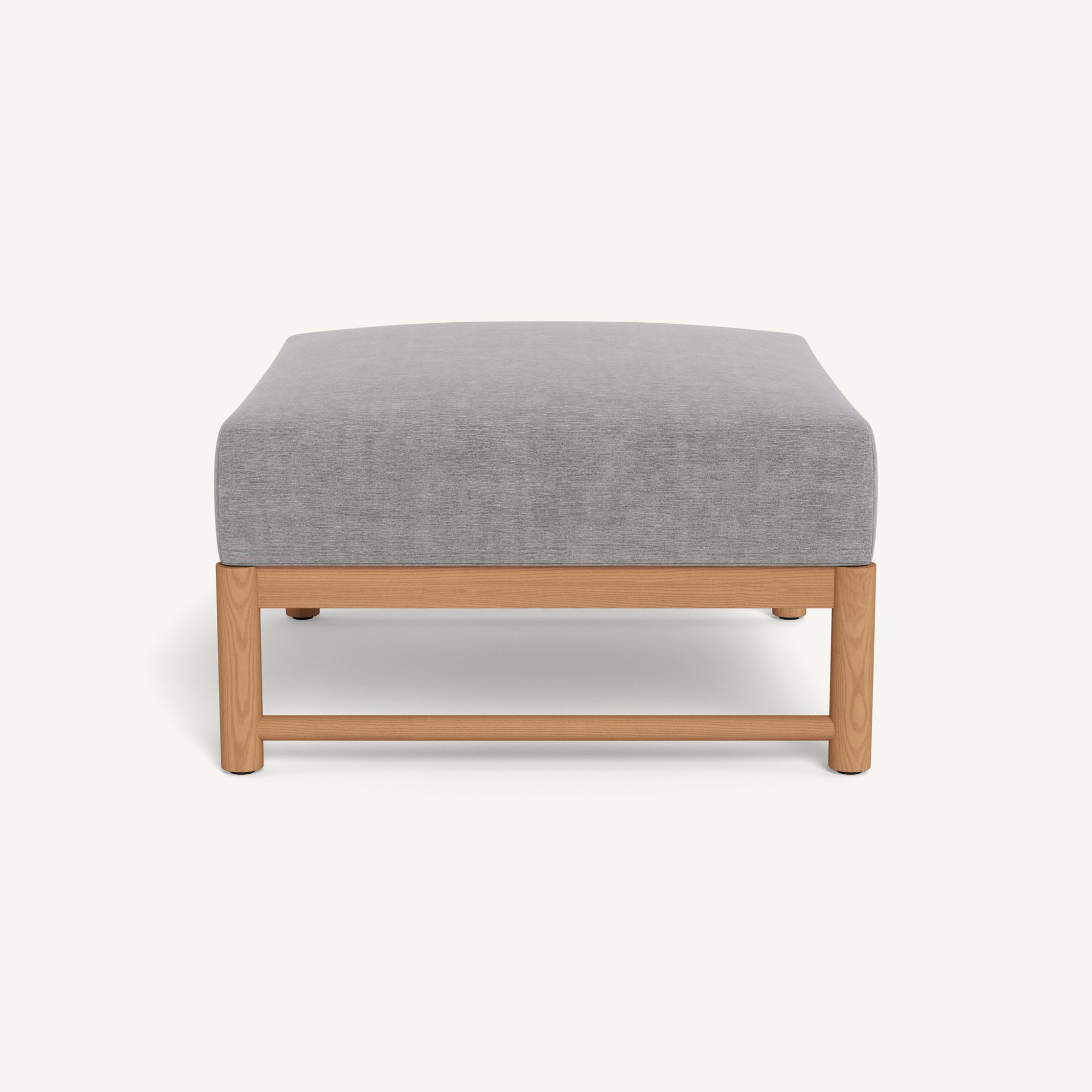 Harbour Breeze Xl Teak Ottoman - Teak Natural / Altona Dove