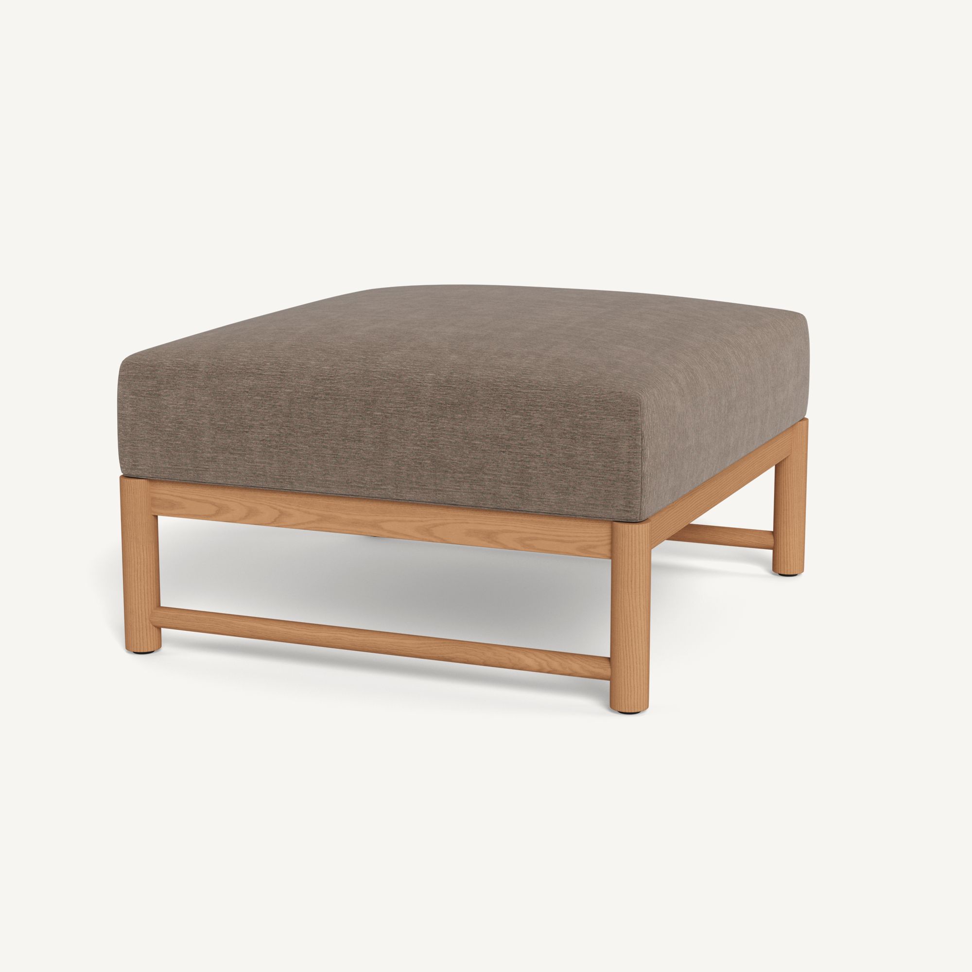 Harbour Breeze Xl Teak Ottoman - Teak Natural / Altona Mink