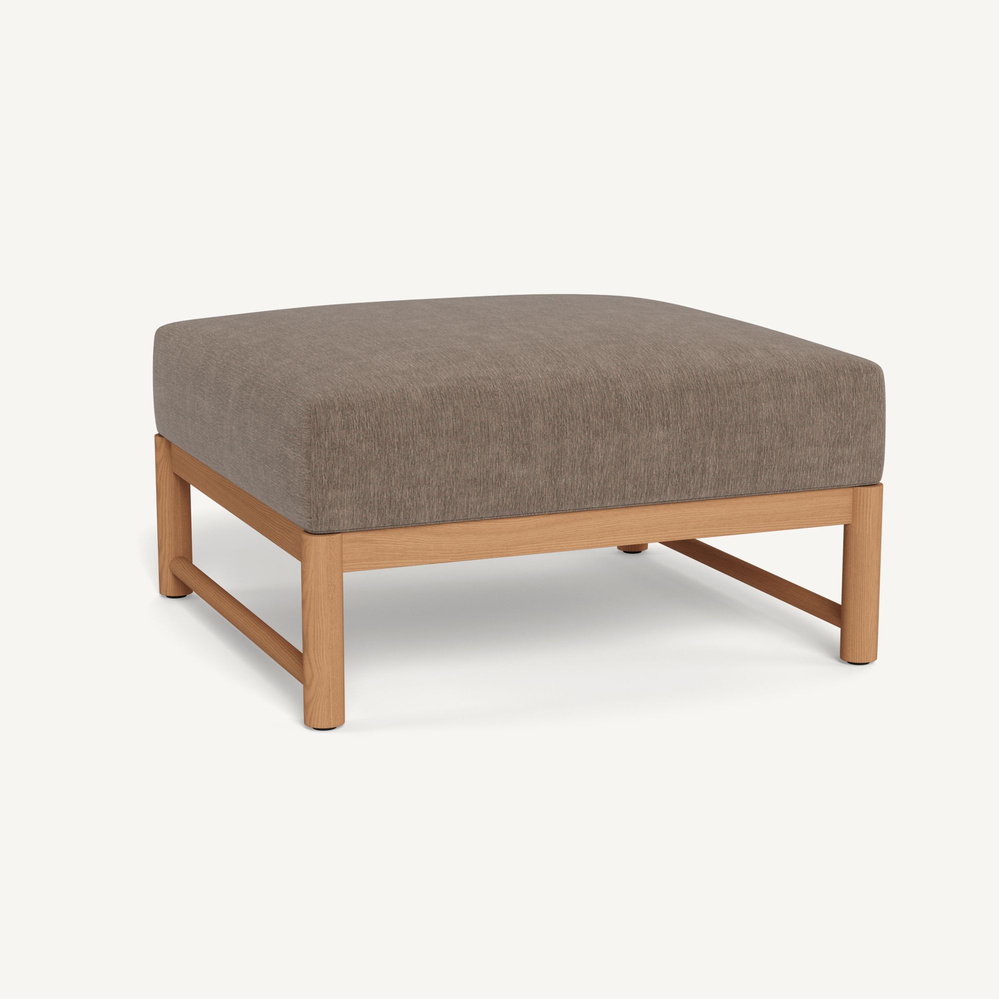 Harbour Breeze Xl Teak Ottoman - Teak Natural / Altona Mink